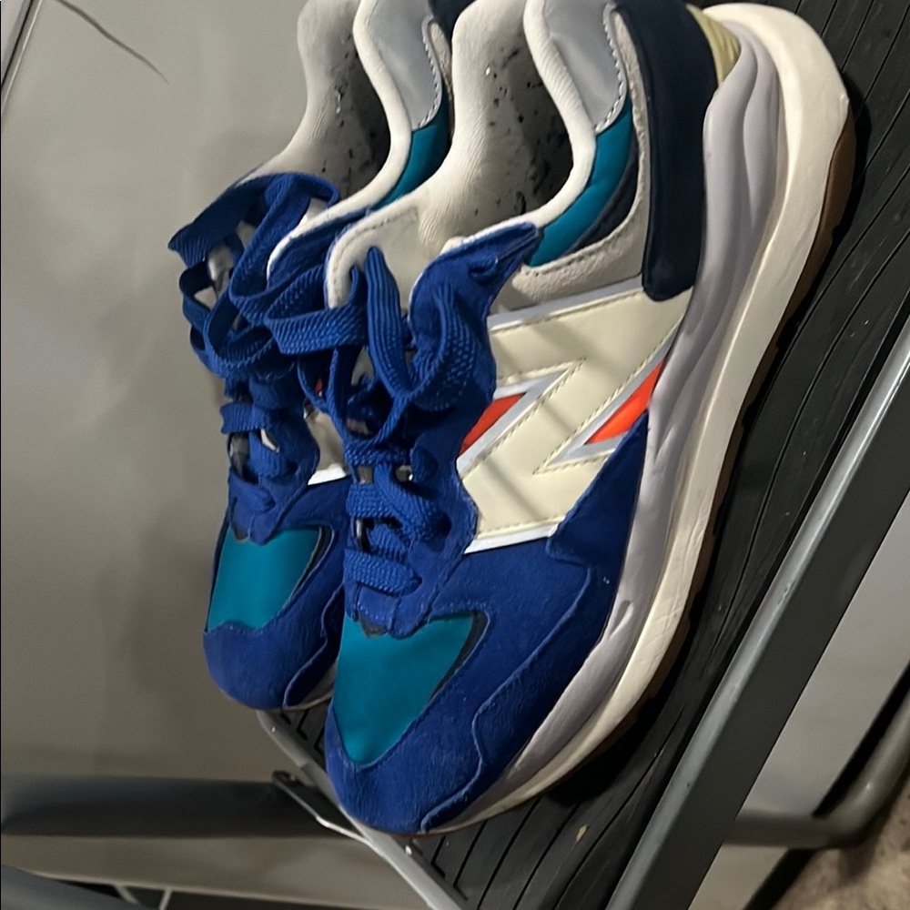New Balance Blue and White Sneakers